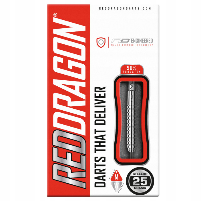 Lotki Rzutki Red Dragon Rebel 25g Steel 90%