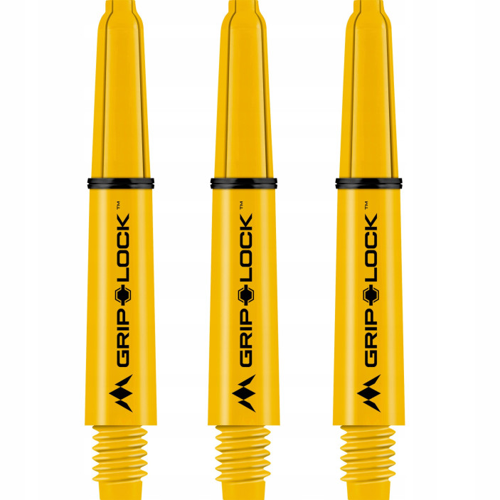 Shafty Mission Darts GripLock Short Yellow Żółte