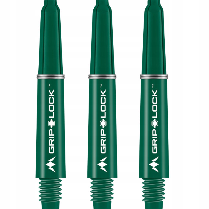 Shafty Mission Darts GripLock Short Green Zielone