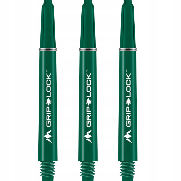 Shafty Mission Darts GripLock Medium Green Zielone