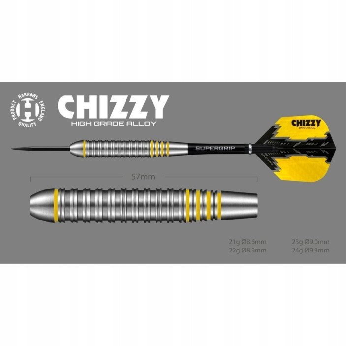 Lotki Rzutki Harrows Chizzy Brass 22g steel Dart