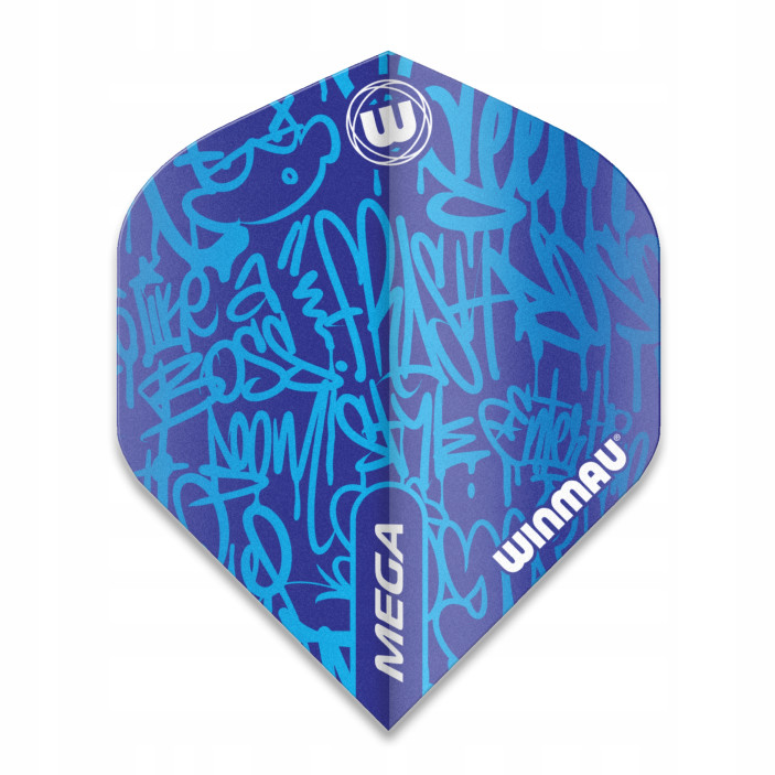 Piórka do Darta Mega Standard Blue Grafiti Winmau