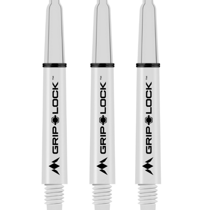 Shafty Mission Darts GripLock Tweenie White Białe