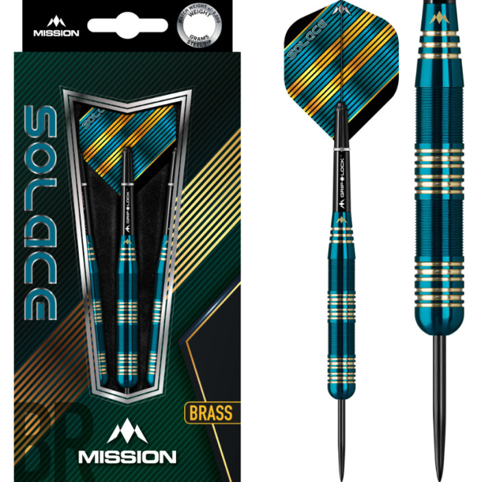 Rzutki do darta Mission Solace M2 Brass (Mosiądz) 25g