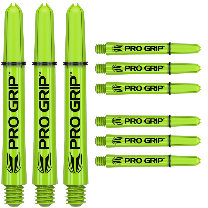 Shafty Target Pro Grip Medium Lime Zielone Zestaw 9szt.