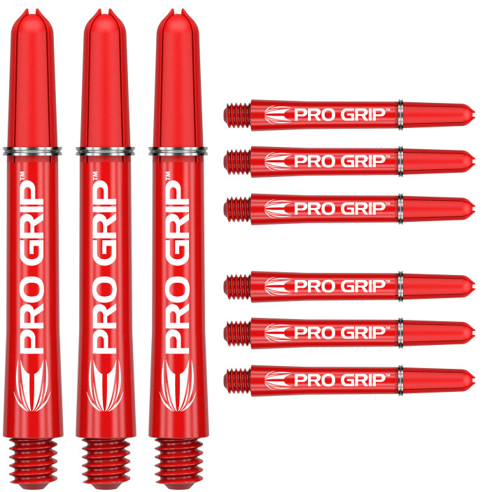 Shafty Target Pro Grip Inter Red Czerwone Zestaw 9szt.