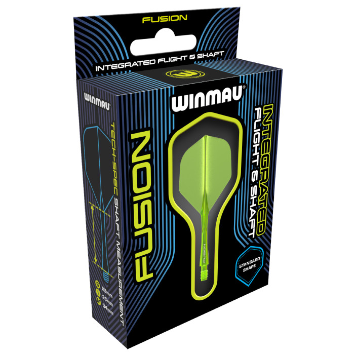 Winmau Fusion Shaft z Piórkiem Fluoro Yellow Żółty Fluo Inter