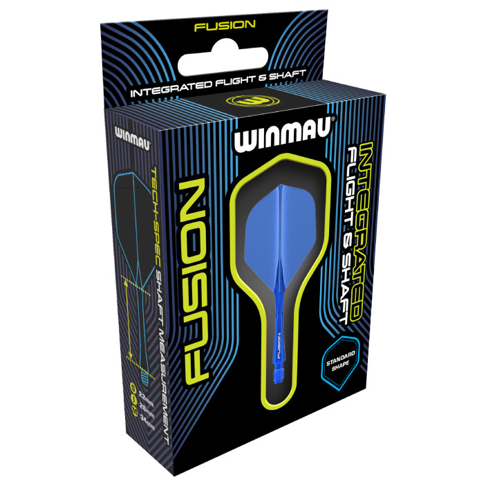 Winmau Fusion Shaft z Piórkiem Blue Niebieski Inter