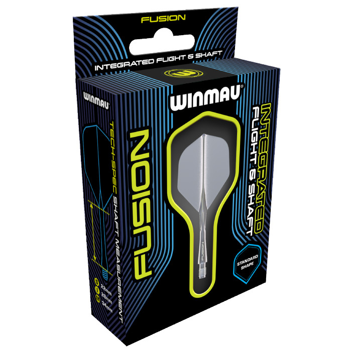 Winmau Fusion Shaft z Piórkiem Gray Szary Inter