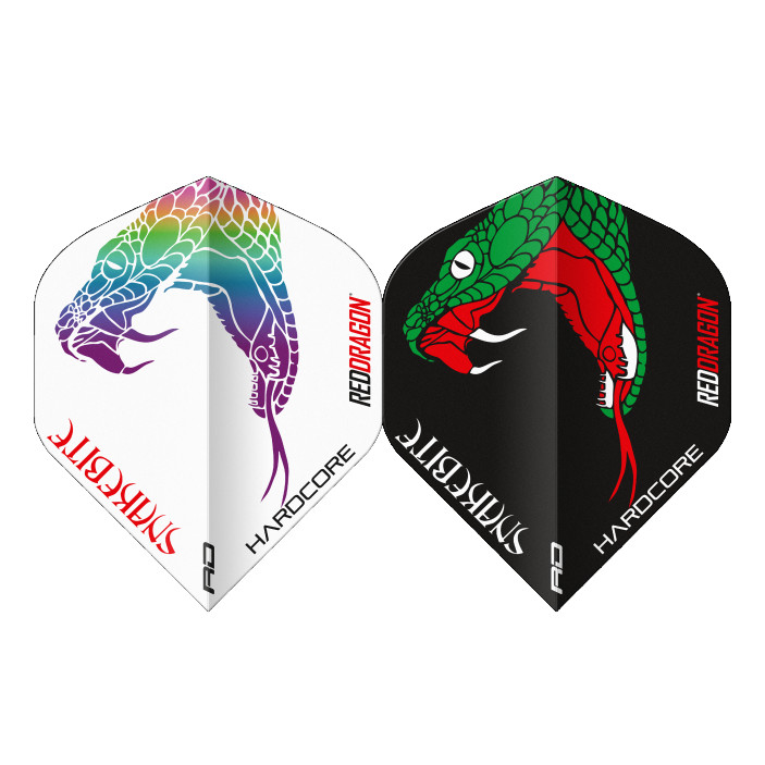 Piórka Peter Wright Red Dragon Ying Yang Czarny-Biały