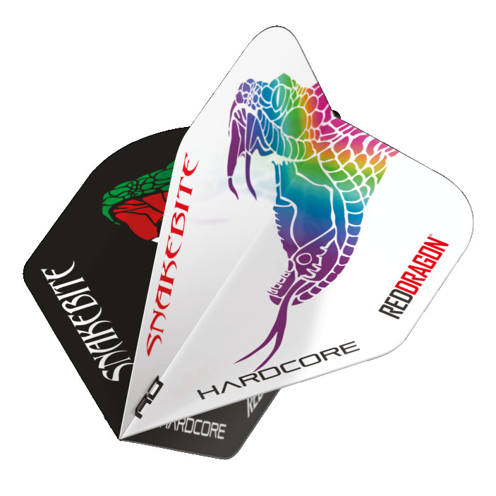 Piórka Peter Wright Red Dragon Ying Yang Czarny-Biały