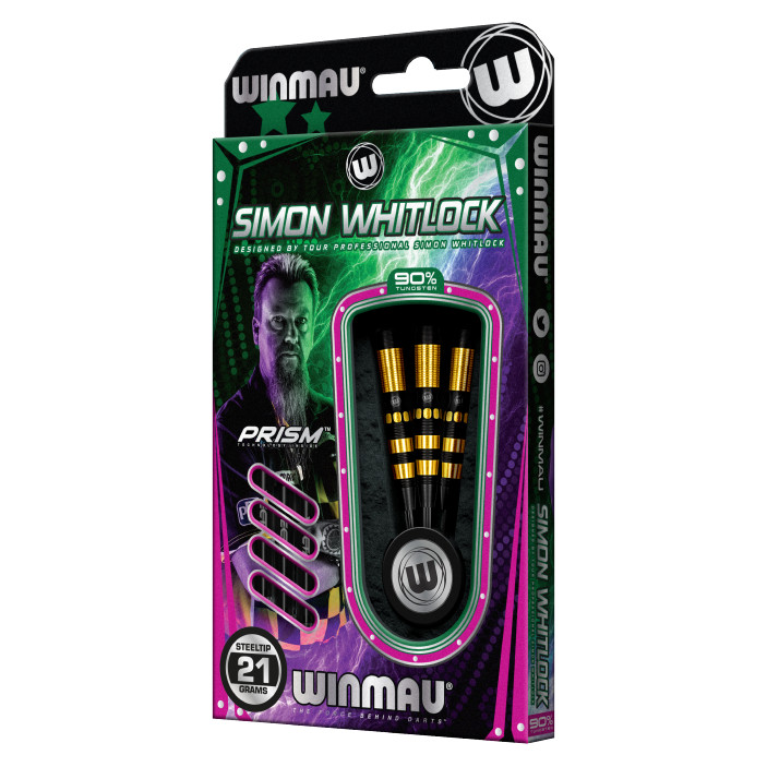 Lotki Rzutki Winmau Simon Whitlock Dual Coating Onyx AU 90% 21g Steel