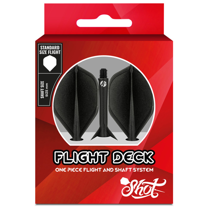 Shot Flight Deck Short Czarny Black No2 (3szt.)