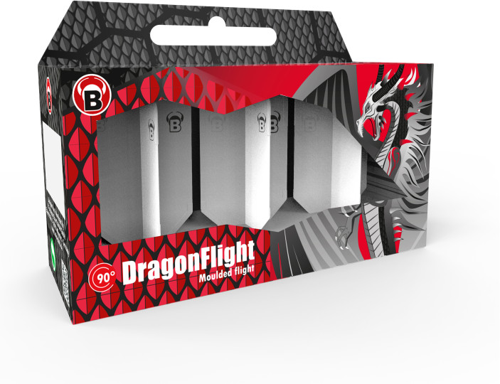 Piórka do darta Bulls DragonFlight Białe White Slim 200μm