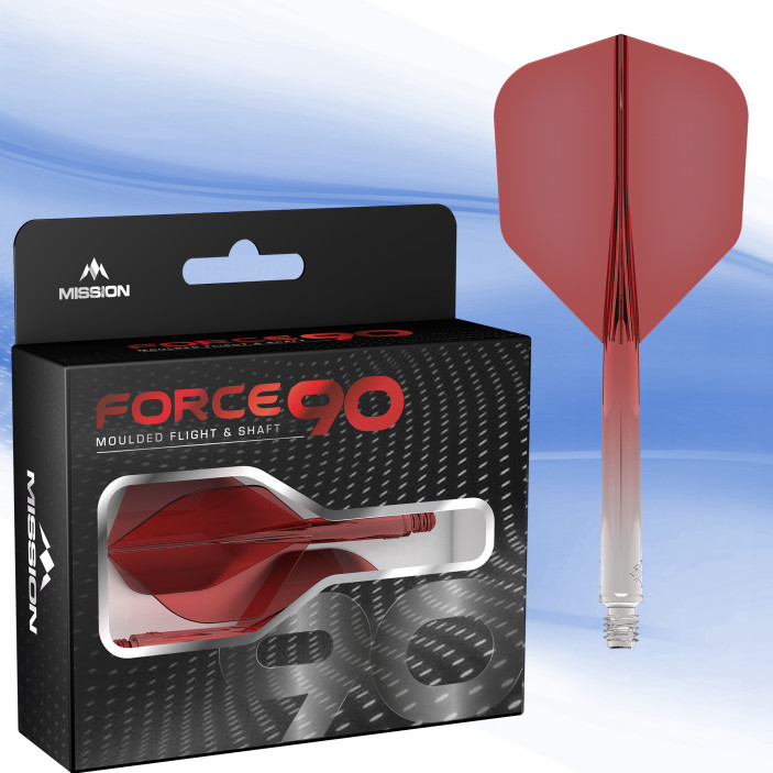 Mission Force 90 Tweenie Gradient Przezroczysty Czerwony No6 (3szt.)