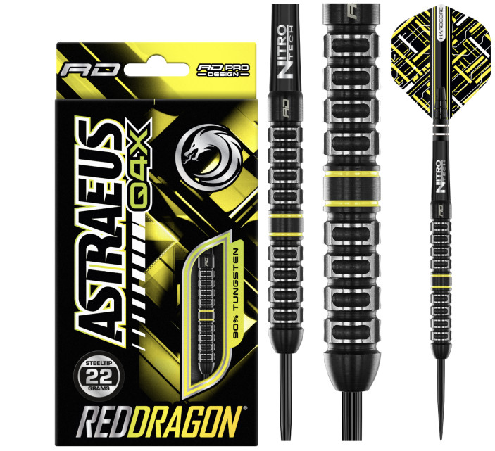 Lotki Rzutki Red Dragon Astraeus Q4X 22g Steel 90%