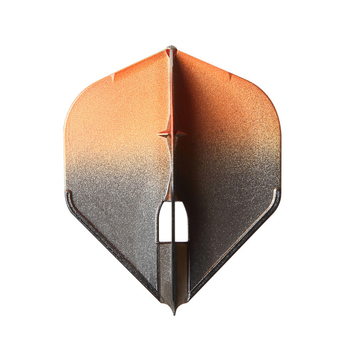 Piórka do darta L-Style L1PRO Standard Two Tone Czarny/Pomarańczowy