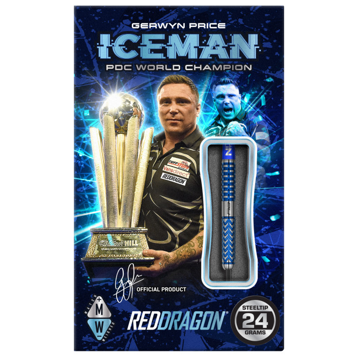 Lotki Rzutki Red Dragon Gerwyn Price Glacier 90% 24g