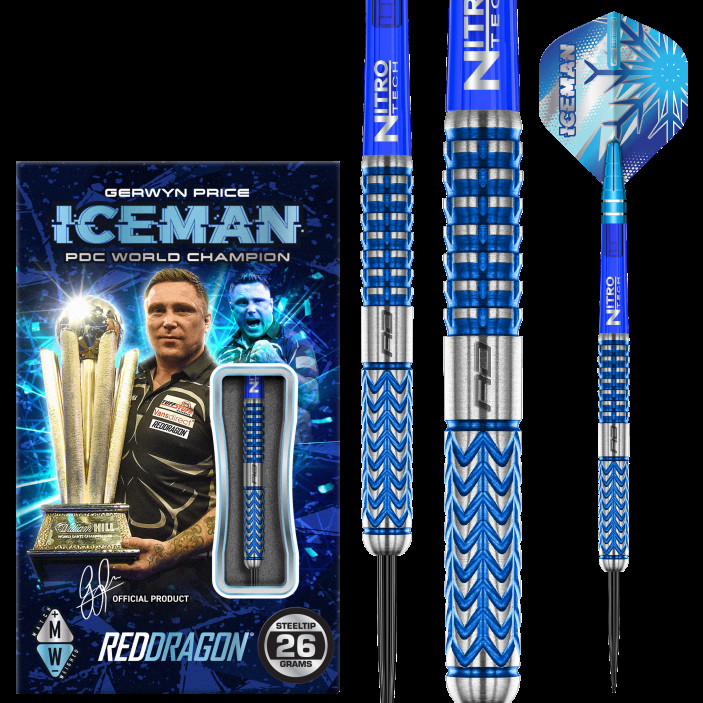 Lotki Rzutki Red Dragon Gerwyn Price Glacier 90% 26g