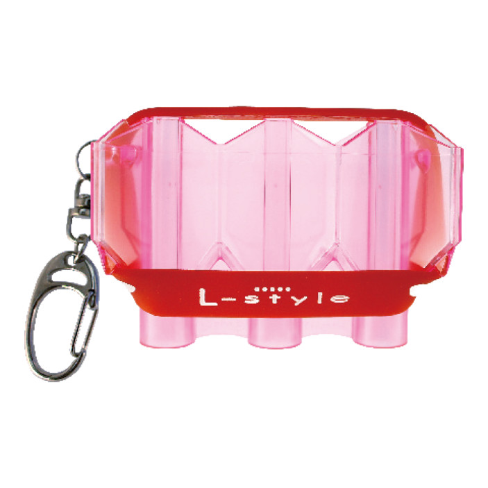 Etui na odlewane piórka L-Style Krystal Czerwony Clear Red