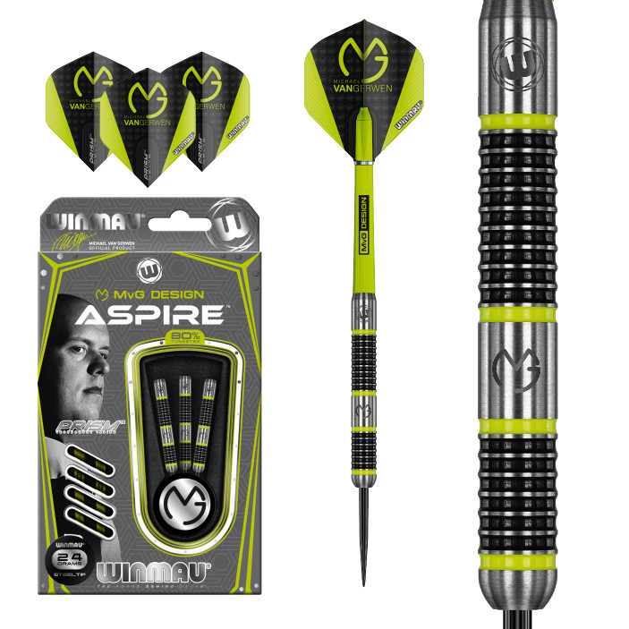 Lotki Rzutki Winmau MvG Aspire 80% 24g Steel Darts