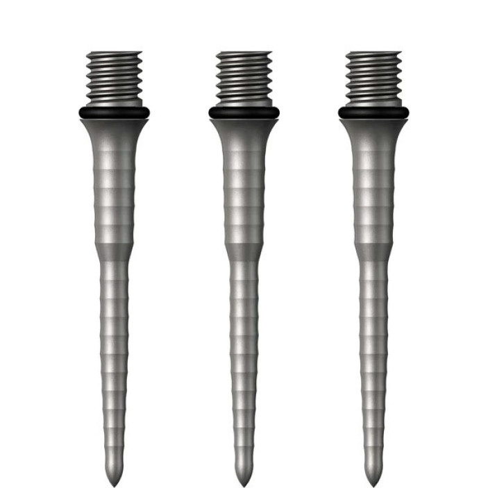 Groty dokręcane 2BA Mission Titan Ripple Silver 30mm