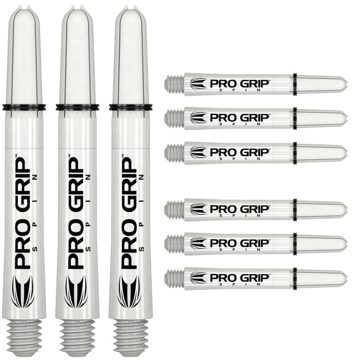 Shafty Target Pro Grip Spin Obrotowe Medium White Białe Zestaw 9szt.