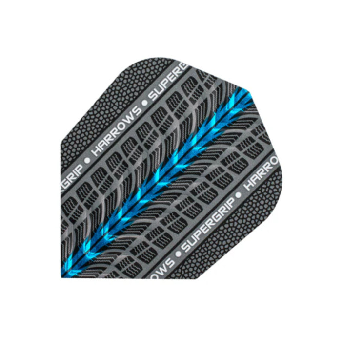Piórka do darta Harrows Supergrip Blue No6 3szt.