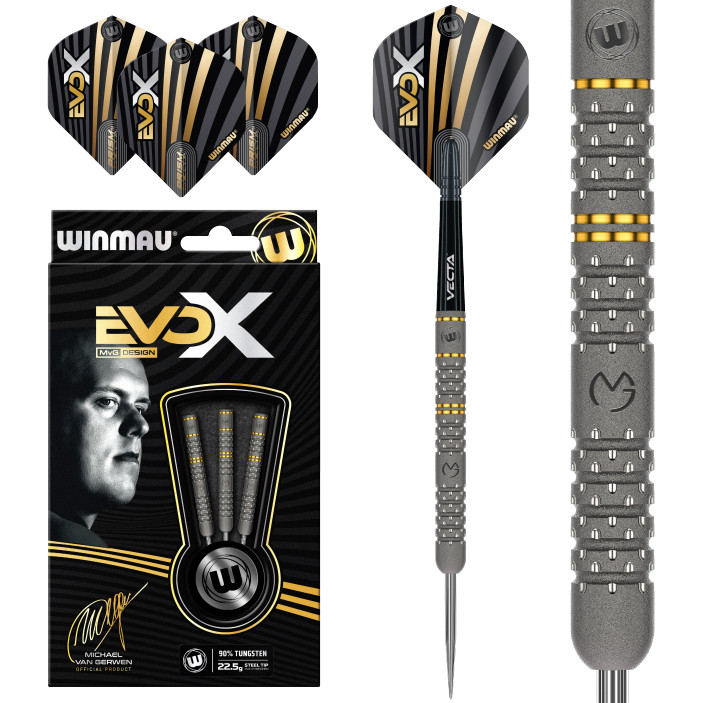 Lotki Rzutki Winmau MvG Exo-X 90% 22,5g Steel Dart