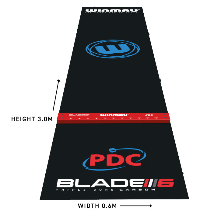Mata Darterska Winmau Pro Zone PVC Oche Czarna