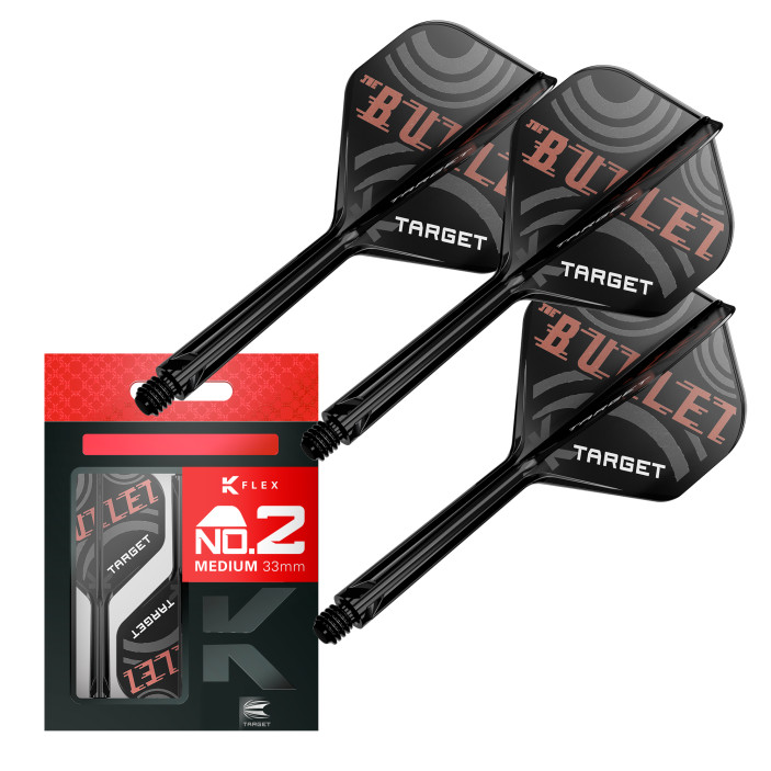 K-Flex Target Medium Czarny Black No2 Stephen Bunting  The Bullet (3szt.)