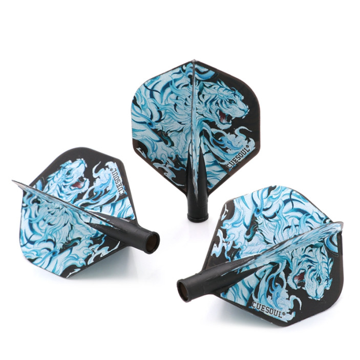 Piórka do darta Cuesoul TERO AK4 Standard Czarne White Tiger Black