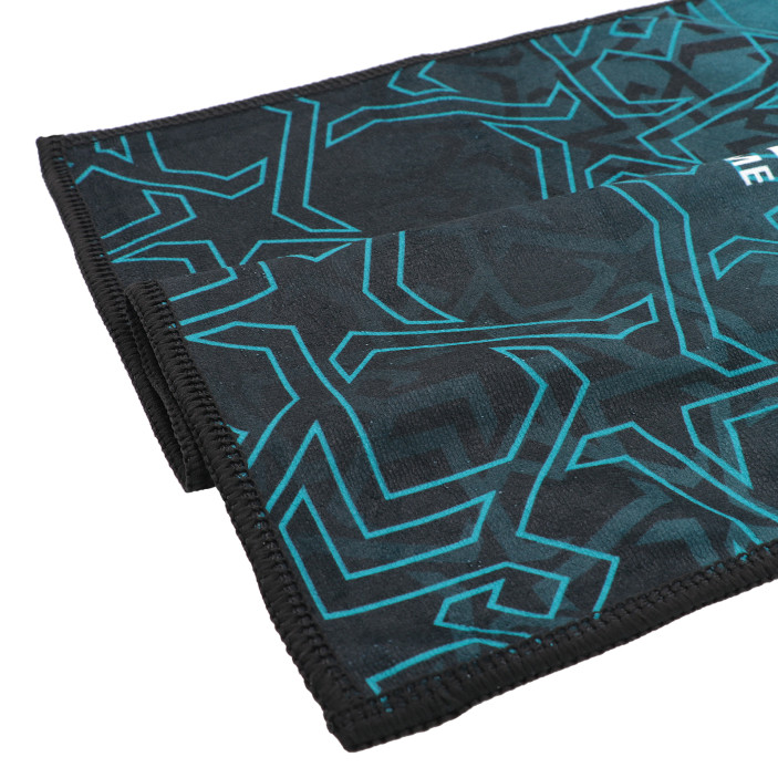 Ręcznik darterski  z karabińczykiem Cuesoul 35x35cm Niebieski