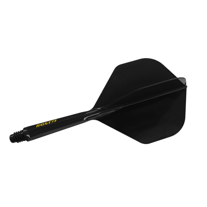 Shaft z piórkiem Cuesoul Rost77 Standard Solid Black Czarne Medium