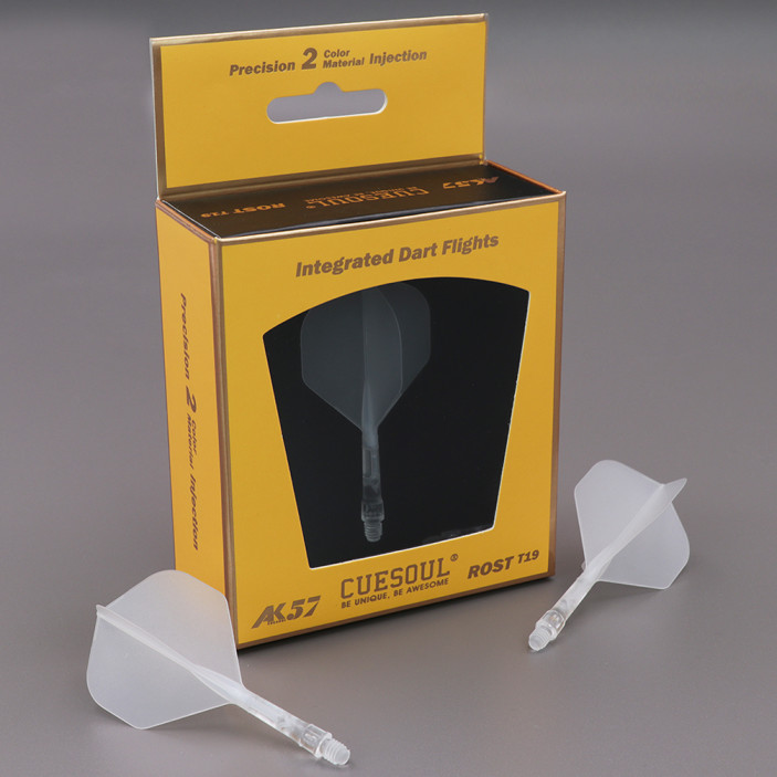 Shaft z piórkiem Cuesoul Rost T19 Standard Clear Przezroczyste Short