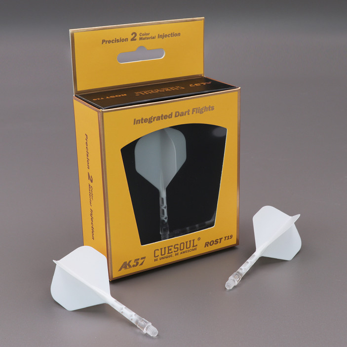 Shaft z piórkiem Cuesoul Rost T19 Standard Biały/Przezroczysty Medium