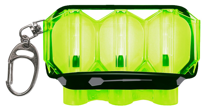 Etui na odlewane piórka L-Style Krystal Żółty Neon Yellow