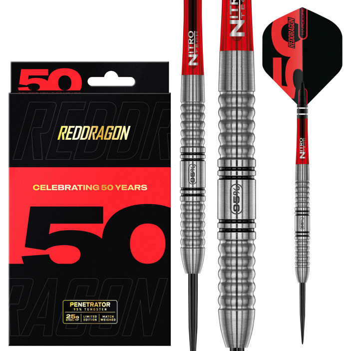 Lotki Rzutki Red Dragon Penetrator 1 25g Steel 95% 50th Anniversary