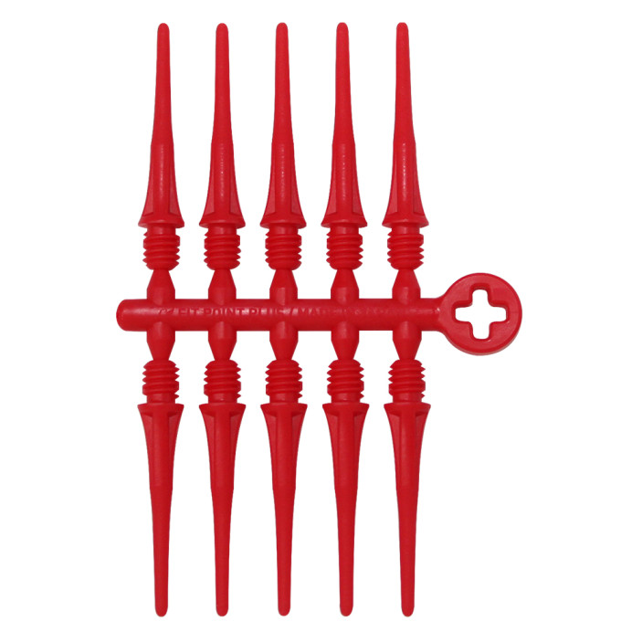 Groty do lotek do soft darta Cosmo Fit Point Plus Czerwone 50 szt.