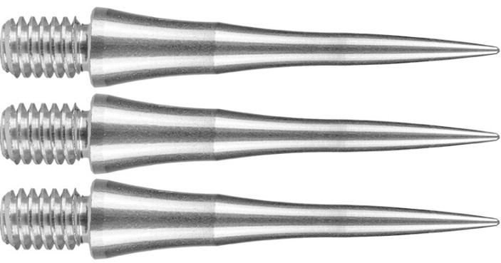 Groty dokręcane 2BA Bull's NL Aviation 30mm Srebrne Silver