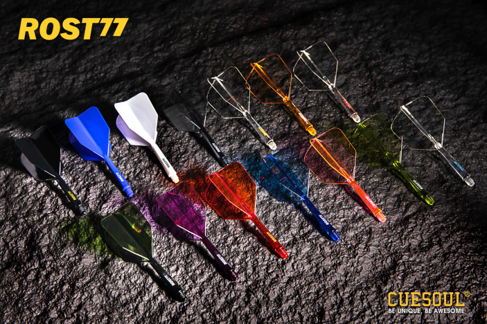 Shaft z piórkiem Cuesoul Rost77 Big Wing Solid