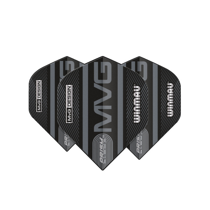 Piórka Winmau Michael Van Gerwen Prism Alpha Black Grey