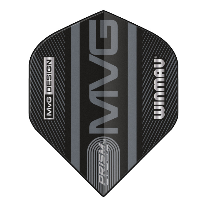 Piórka Winmau Michael Van Gerwen Prism Alpha Black Grey