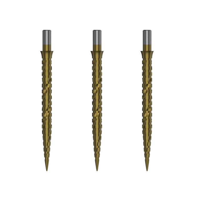 Groty do lotek do steel darta Cuesoul Touch Point II Złote 33mm