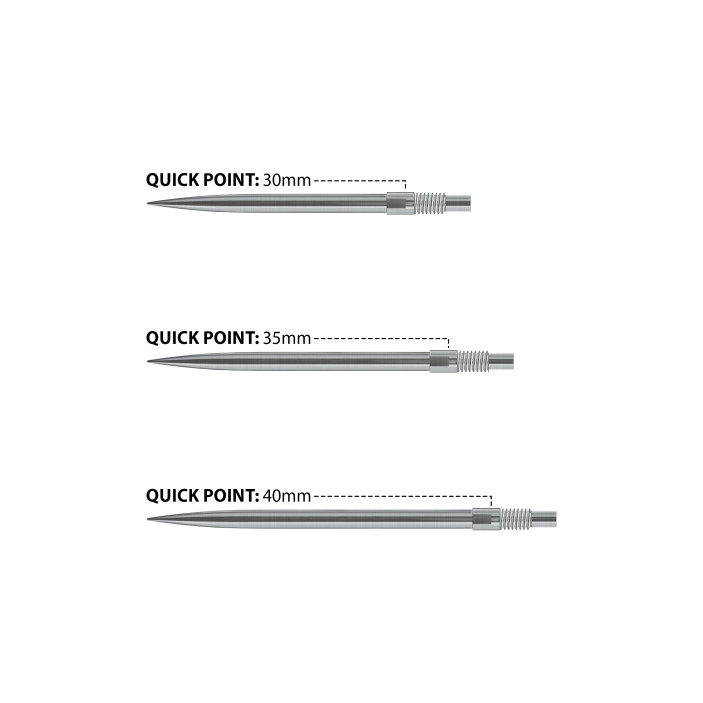 Groty Harrows Quick Point Silver Srebrne 40mm