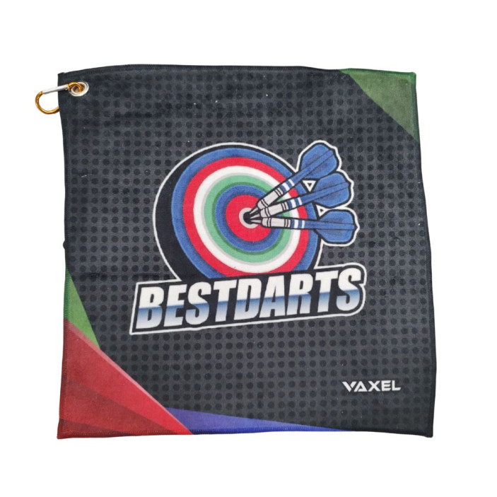 Ręcznik darterski z karabińczykiem BestDarts 35x35cm 