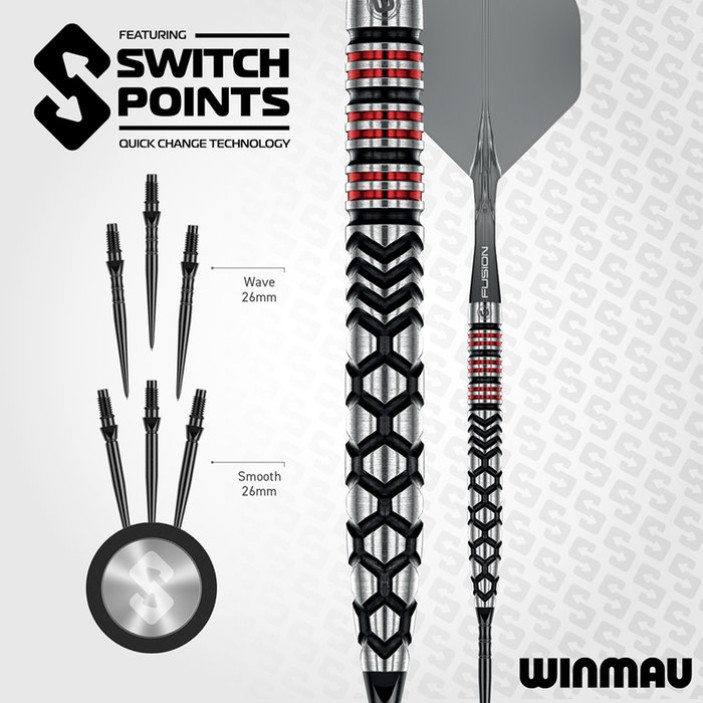 Lotki Rzutki Winmau Fornax Tapered Switch Point 90% 21g 