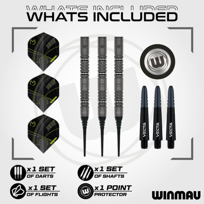 Lotki Rzutki Winmau MvG Signature Edition 18g Soft 90%