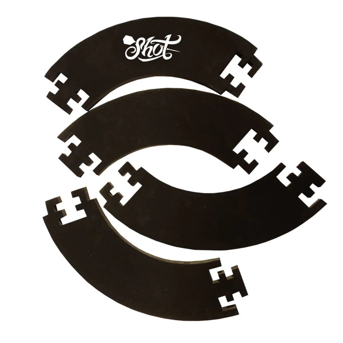 Opona ochronna do tarczy Shot 4-częściowa puzzle czarna