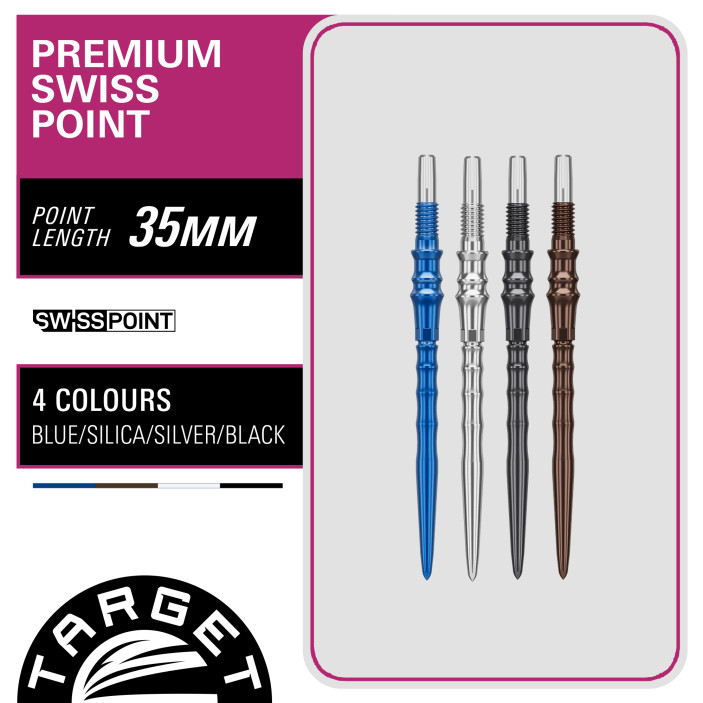 Groty Target Japan Premium Swiss Point Silver 35mm